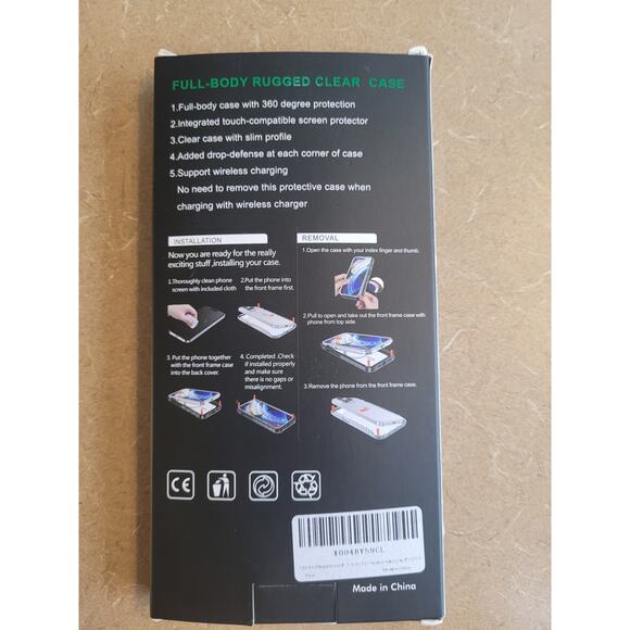 Heavy Duty iP 16 Pro Phone Case Gray 360 Protection NEW - Picture 2 of 5